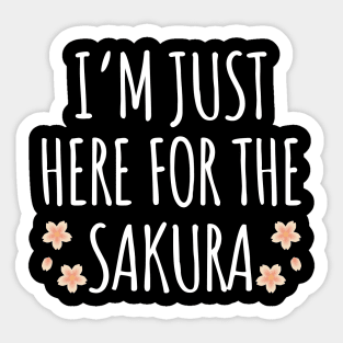 I'm just here for the Sakura Sticker